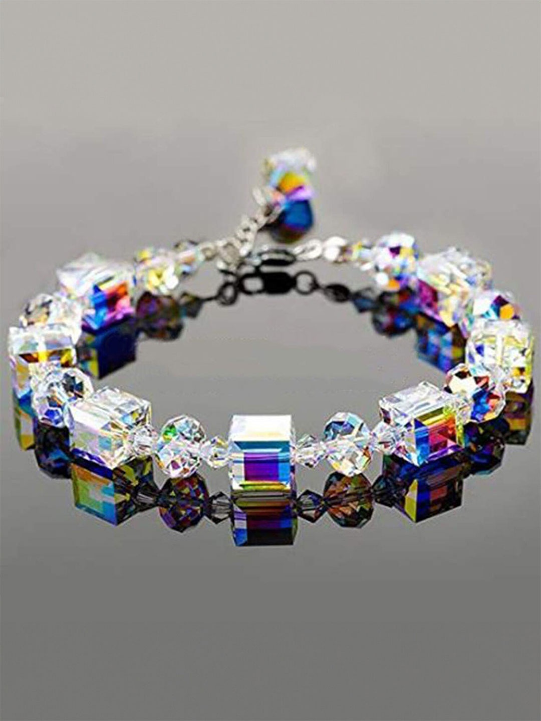 

Yellow Chimes Silver Plated Multistrand Bracelet