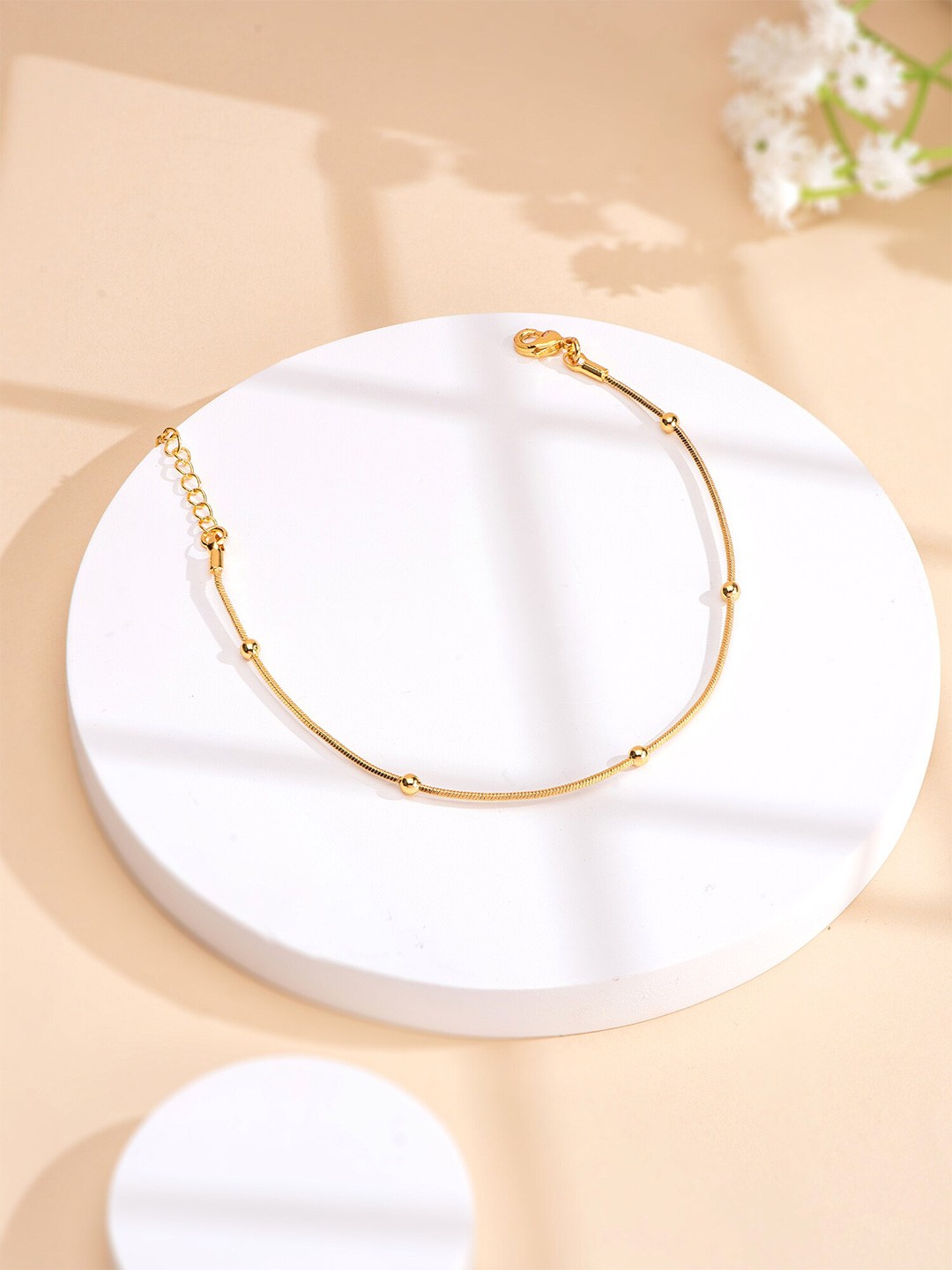 

Yellow Chimes Gold-Plated Charm Bracelet