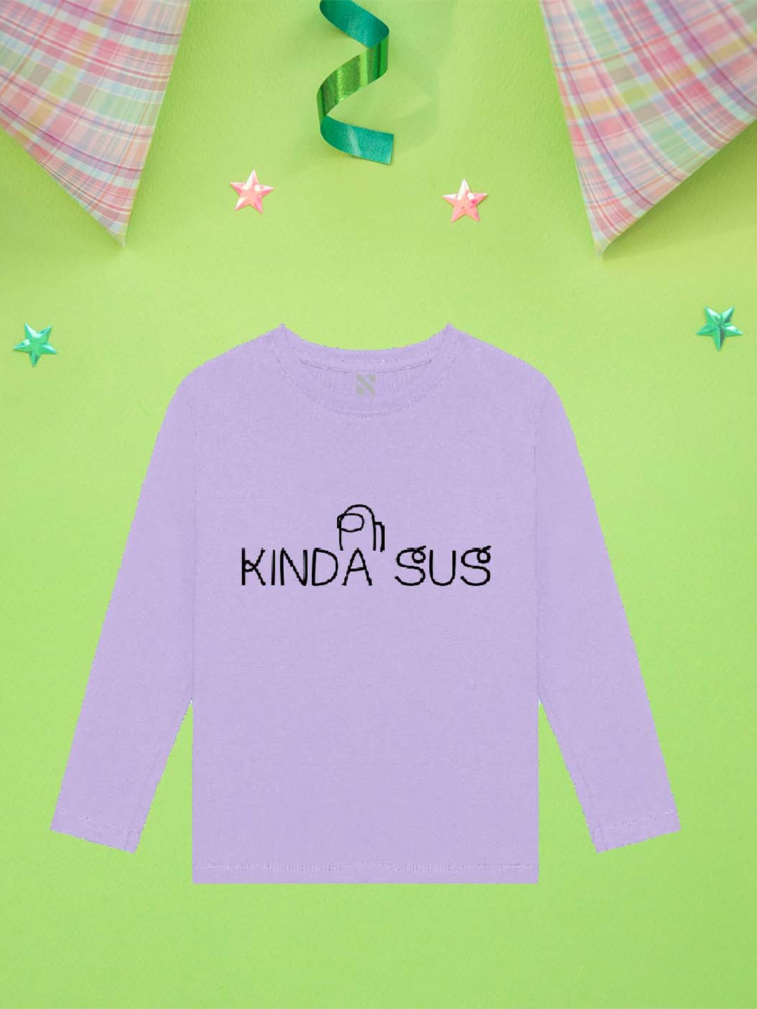 

NUSYL Boys Purple Monochrome Applique T-shirt