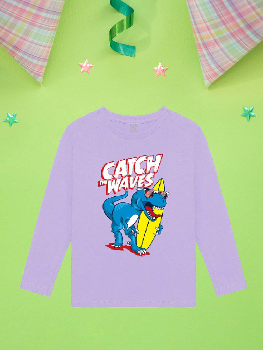 

NUSYL Boys Purple Printed Cut Outs T-shirt