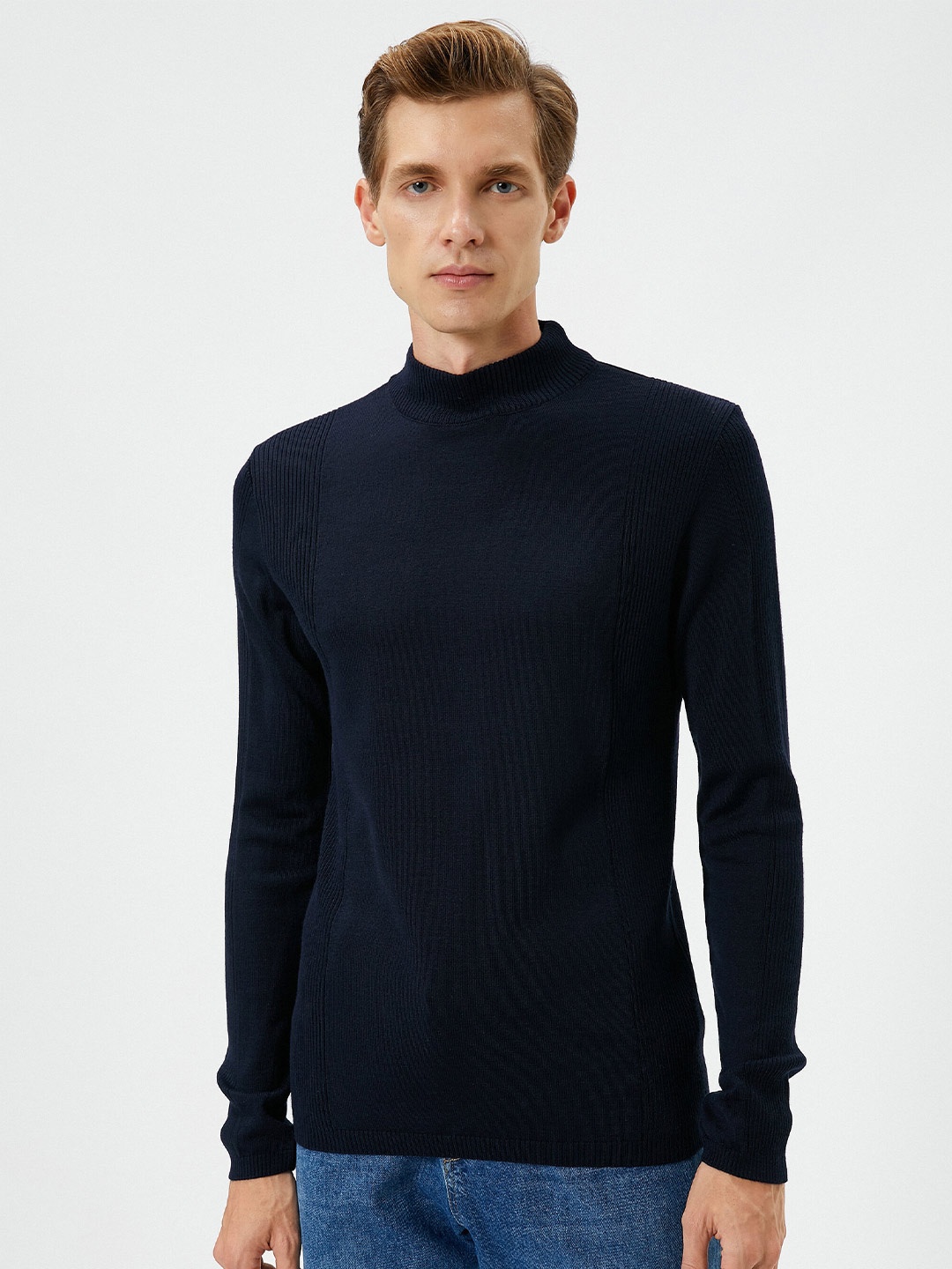 

Koton Turtle Neck Pullover Sweater, Navy blue