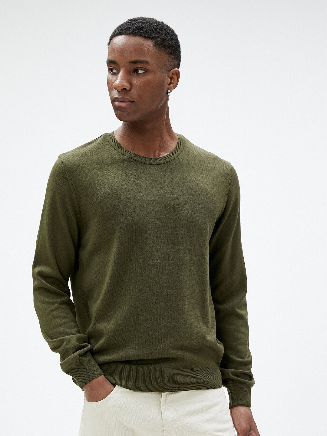 

Koton Long Sleeves Acrylic Pullover, Green