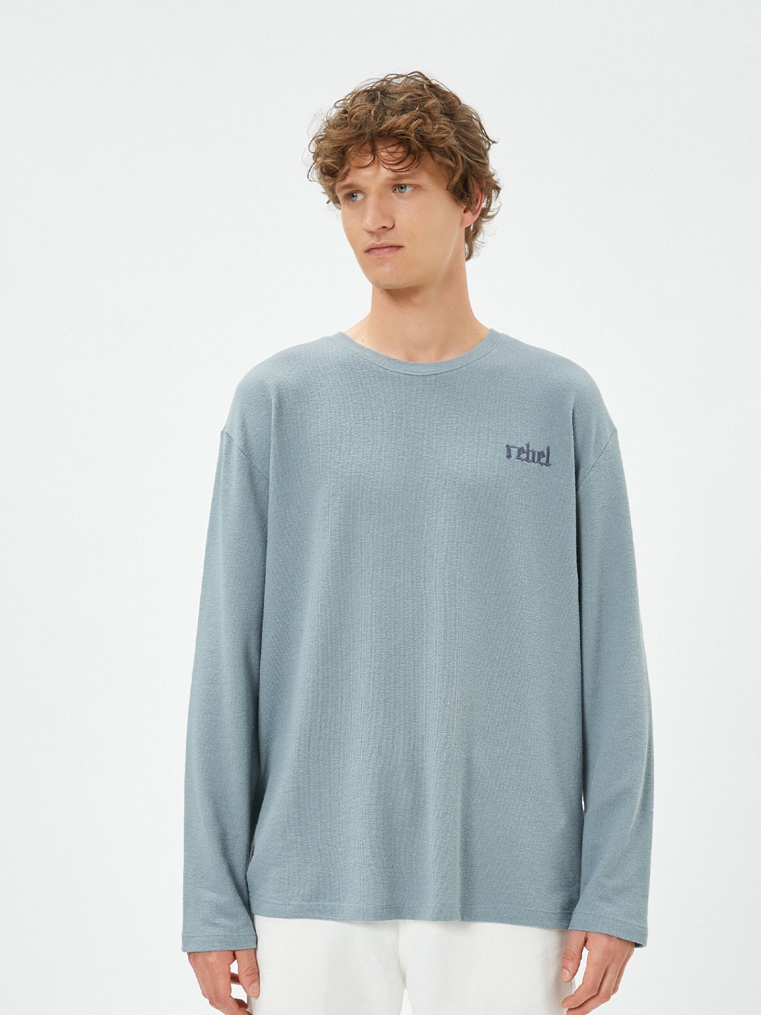

Koton Round Neck Pullover, Blue