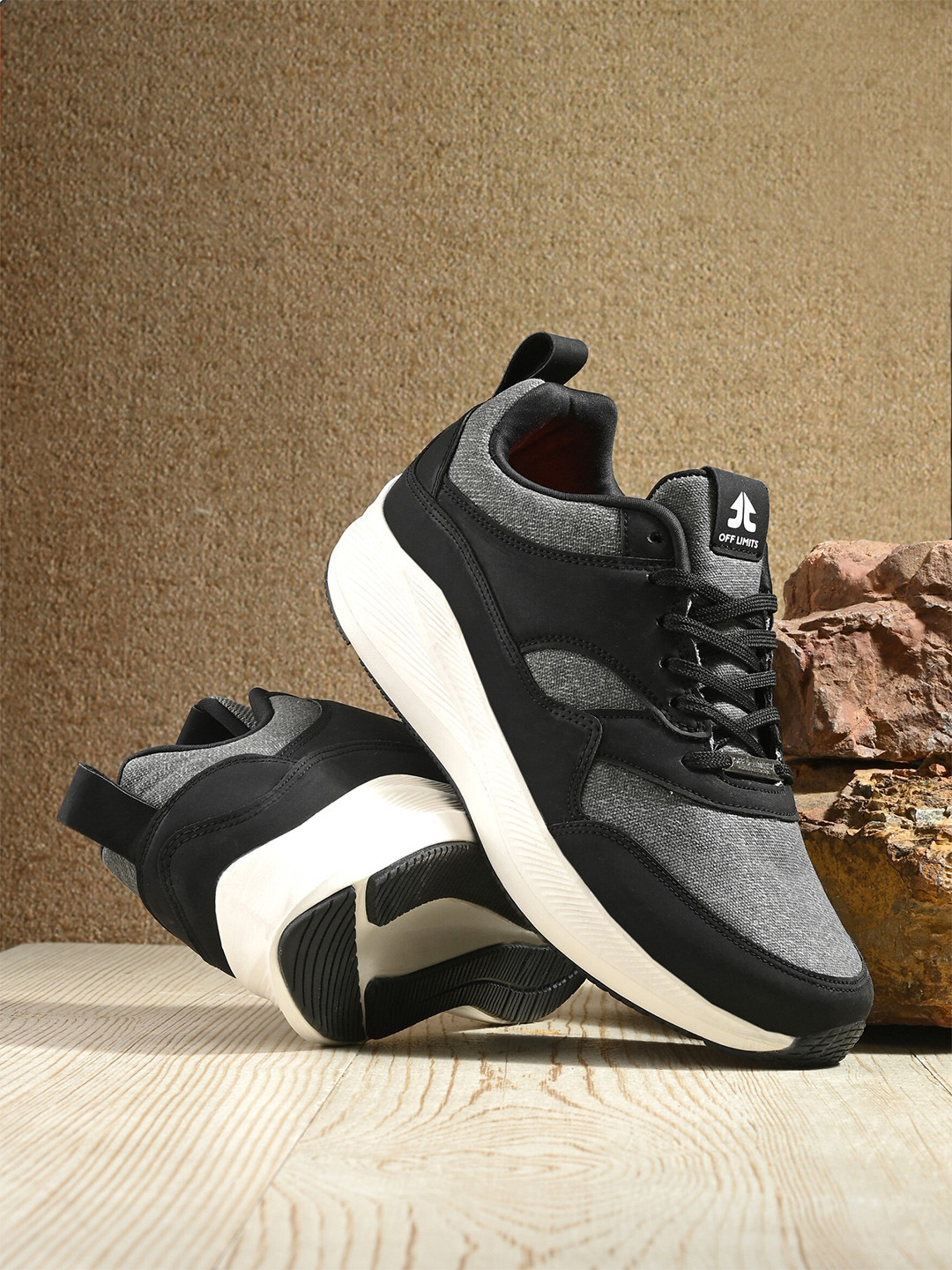 

OFF LIMITS Men Canvas Running Shoes, Grey