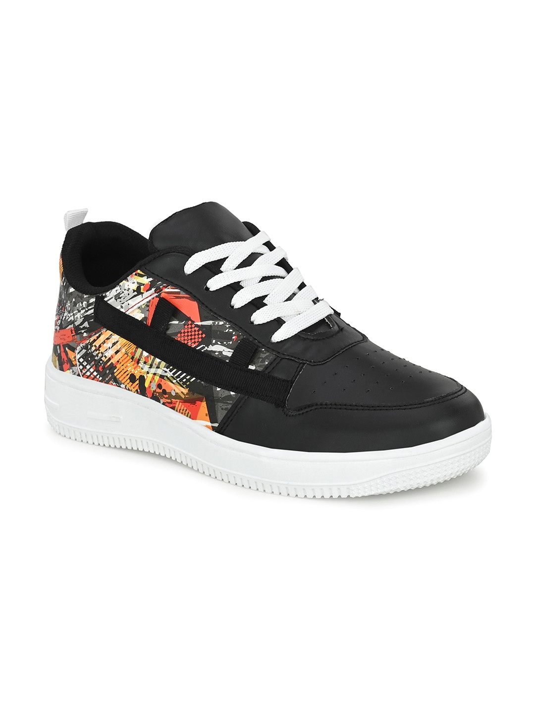 

John Karsun Men Black Colourblocked Sneakers