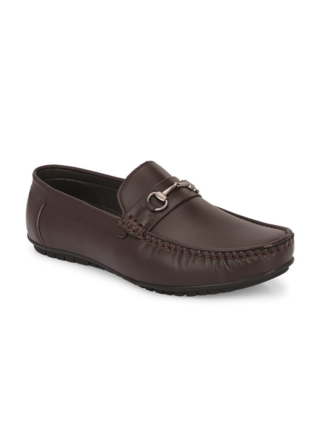 

John Karsun Men Brown Perforations Fashion