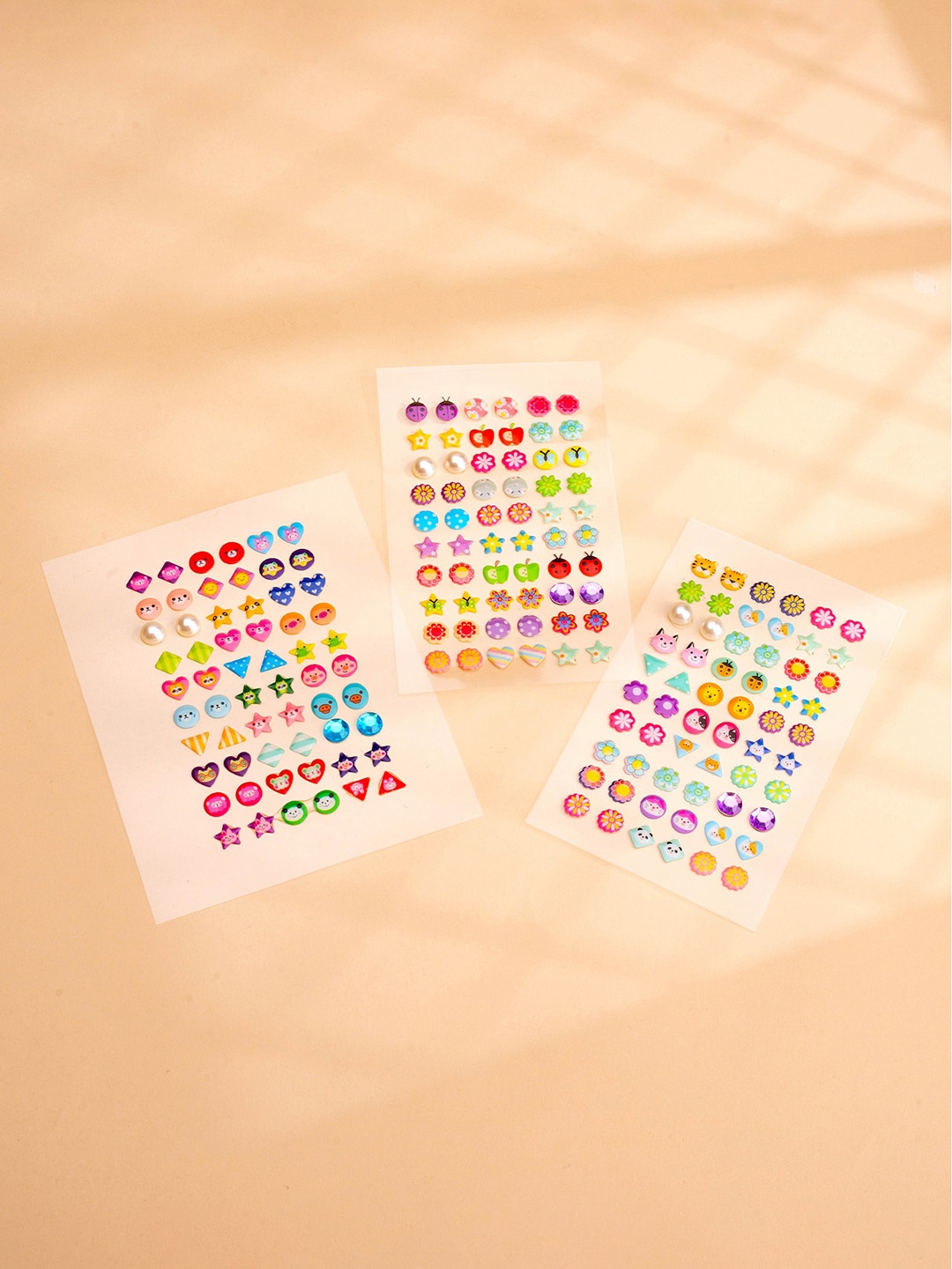 

Yellow Chimes Multicoloured Contemporary Studs Earrings, Multi