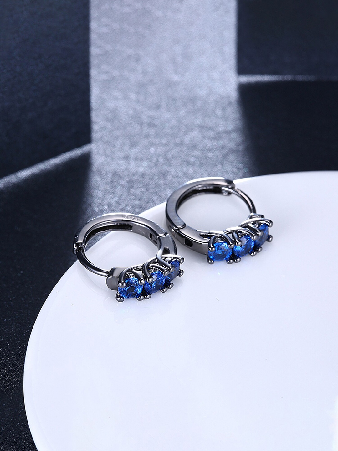 

Yellow Chimes Blue Contemporary Ear Cuff Earrings