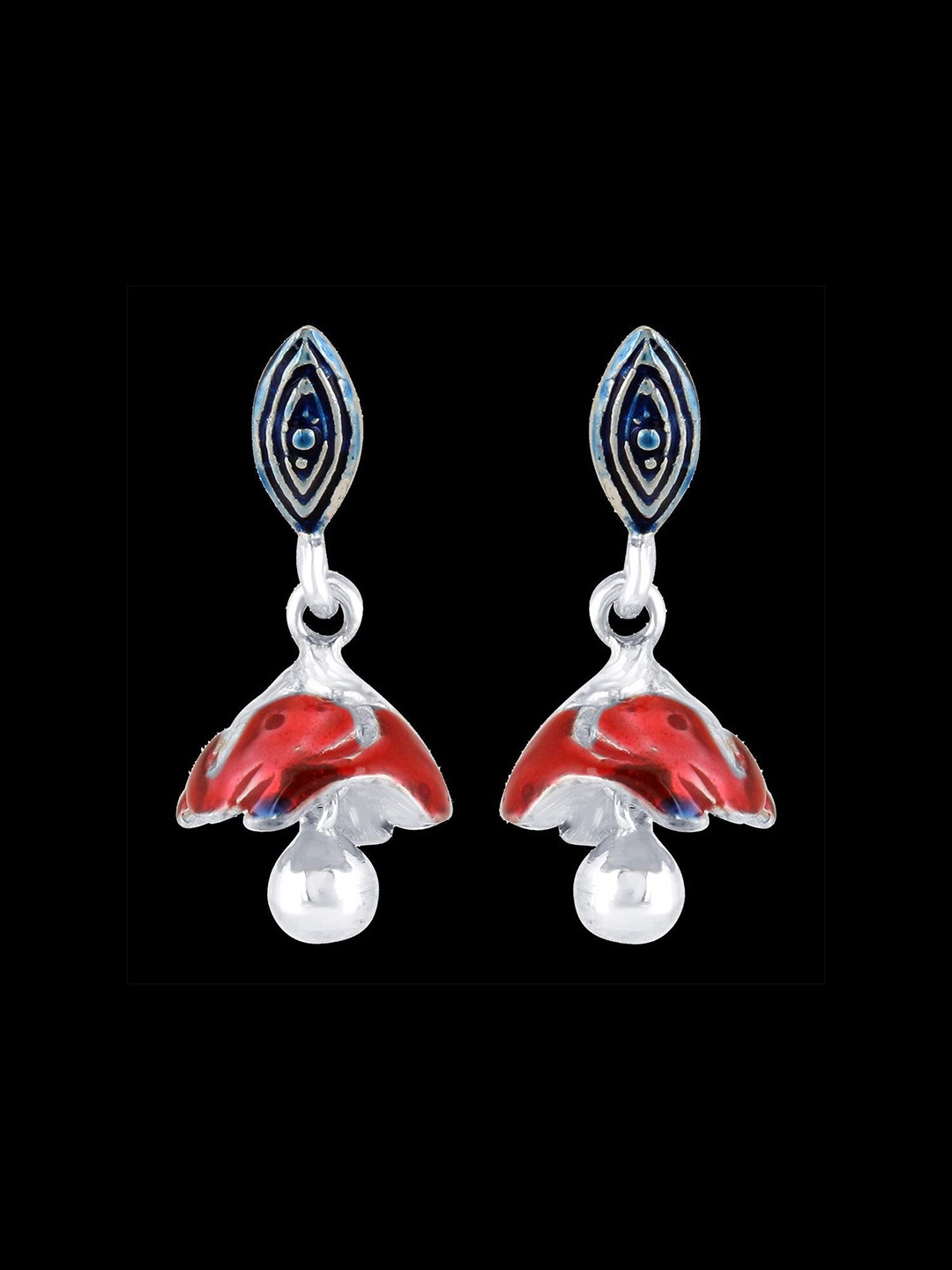 

Yellow Chimes Red Contemporary Drop Earrings