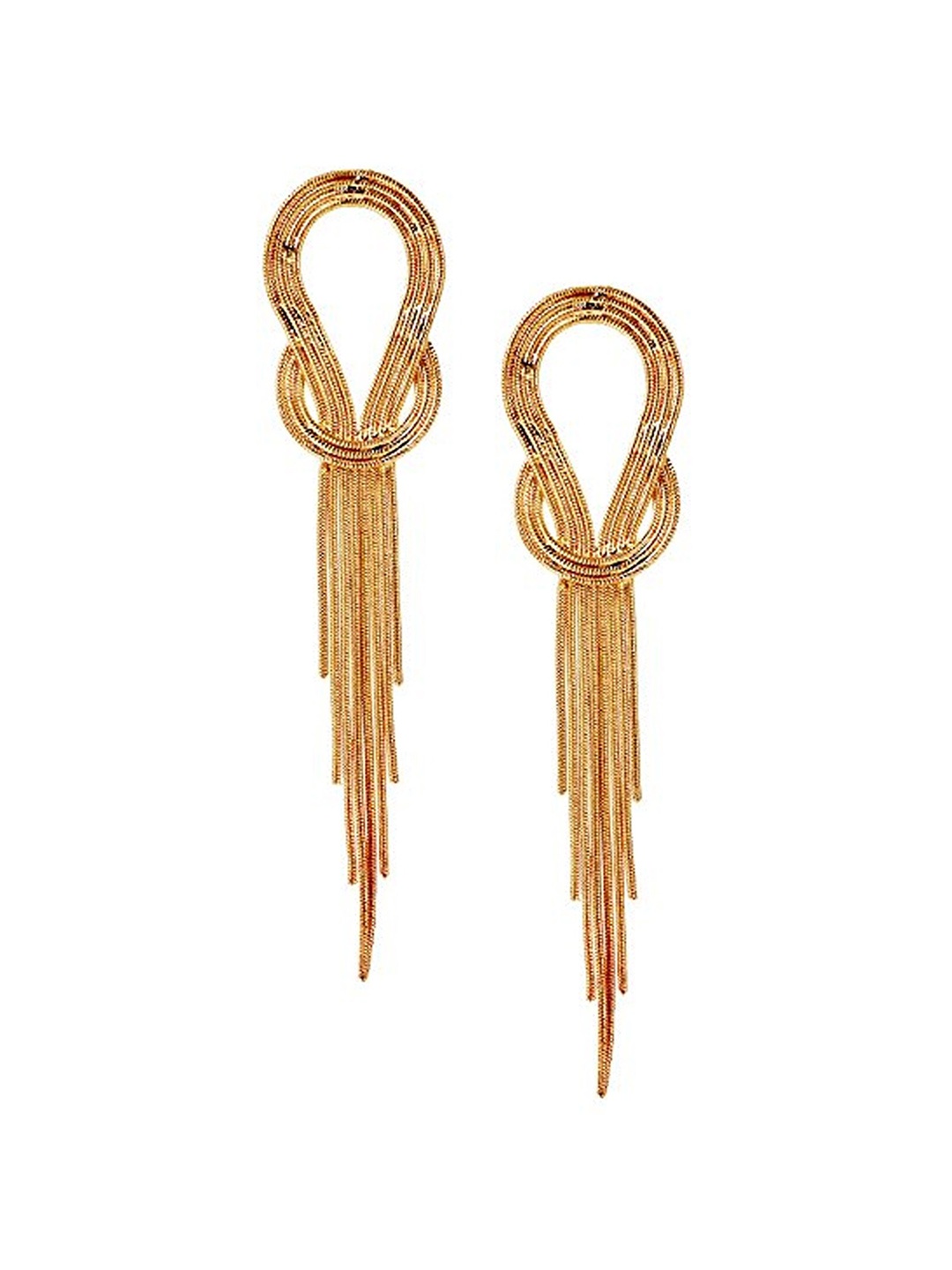 

Yellow Chimes Contemporary Drop Earrings, Rose gold