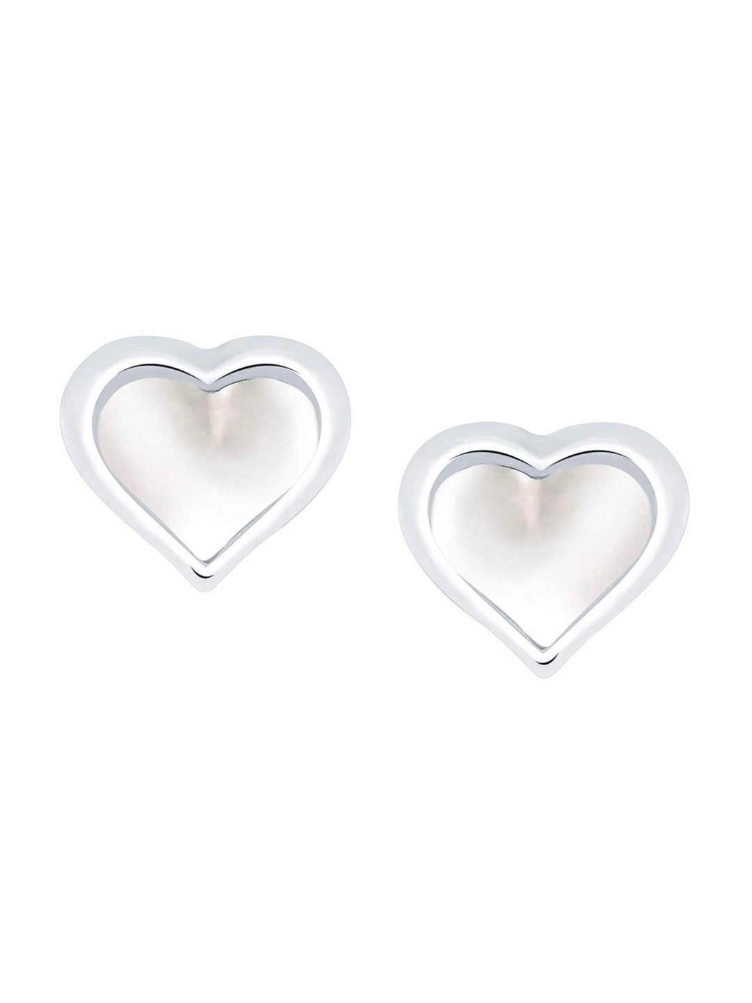 

Yellow Chimes Silver-Toned Contemporary Studs Earrings