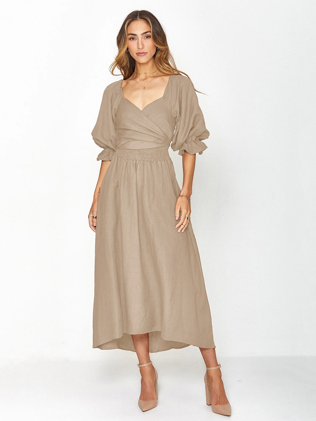 

StyleCast Beige Maxi Dress