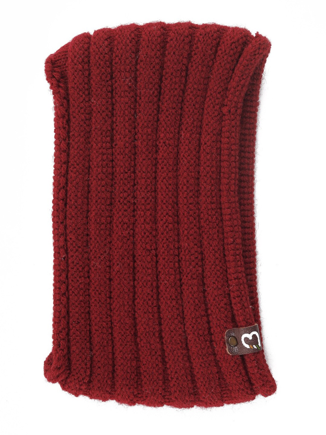 

Bharatasya Winter Rib Knitted Earwarmer Headband, Maroon