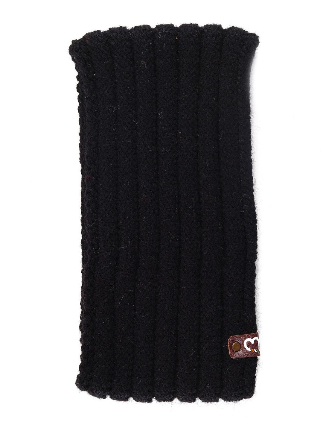 

Bharatasya Rib Winter Knitted Headband, Black