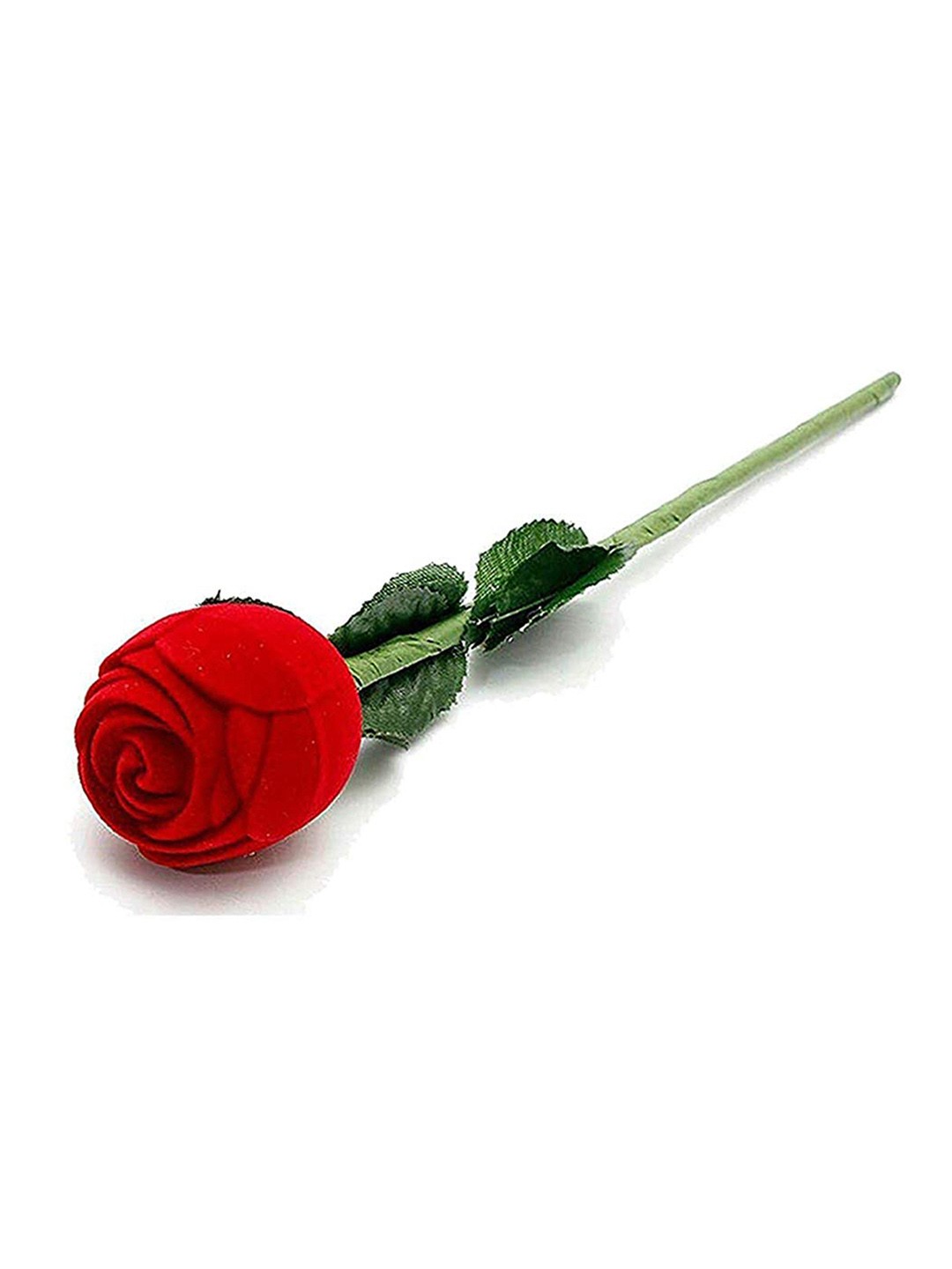 

Yellow Chimes Velvet Rose Ring Box For Propose Marriage Wedding Ceremony, Red