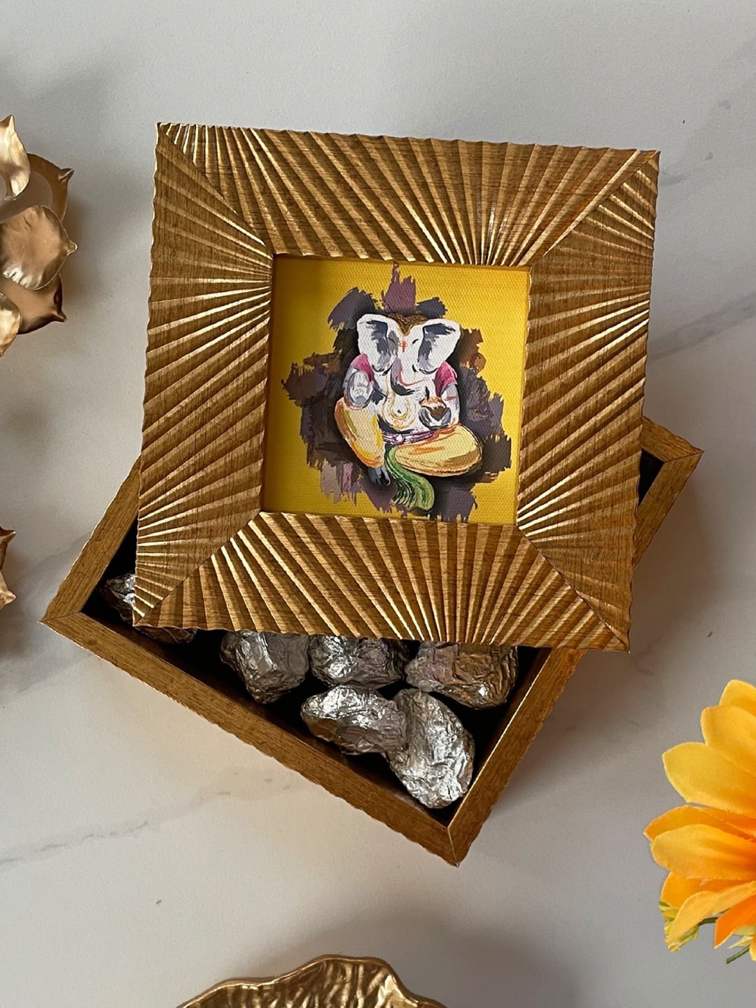 

Art Street Diwali Festive Gifting Decorative Gifts Of Love Gift Box, Beige