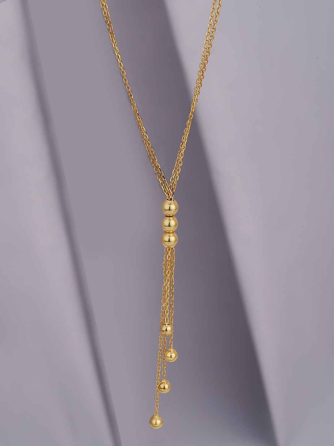 

Carlton London Brass Gold-Plated Layered Necklace