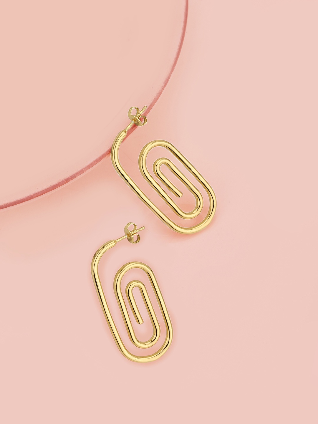 

Carlton London Gold-Plated Quirky Drop Earrings