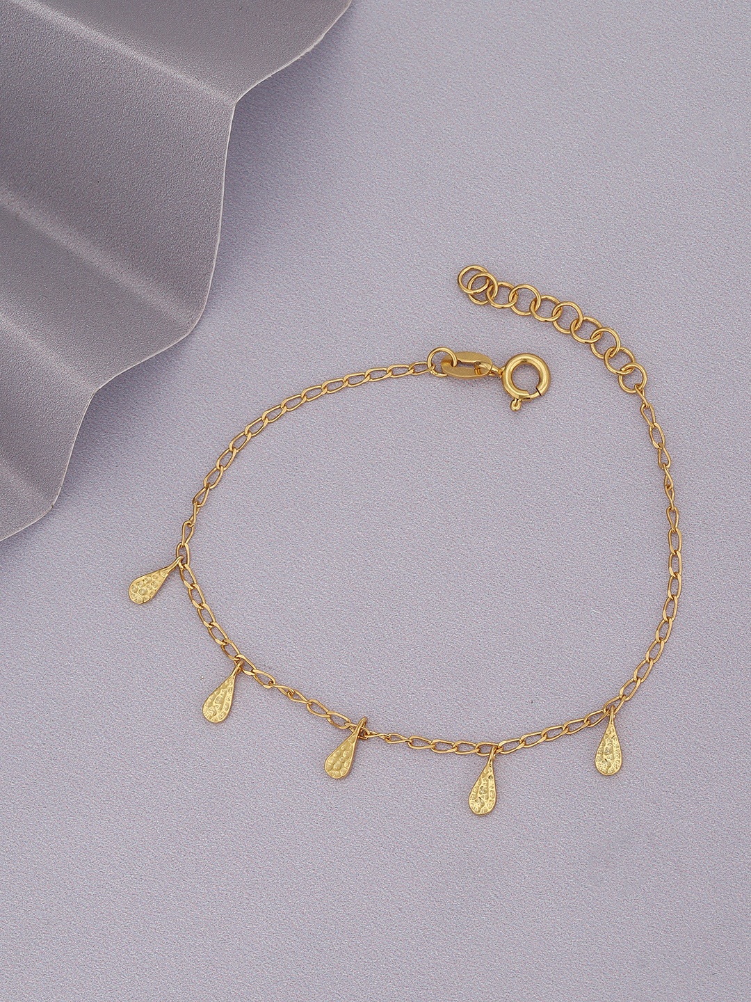 

Carlton London Women Gold-Plated Charm Bracelet