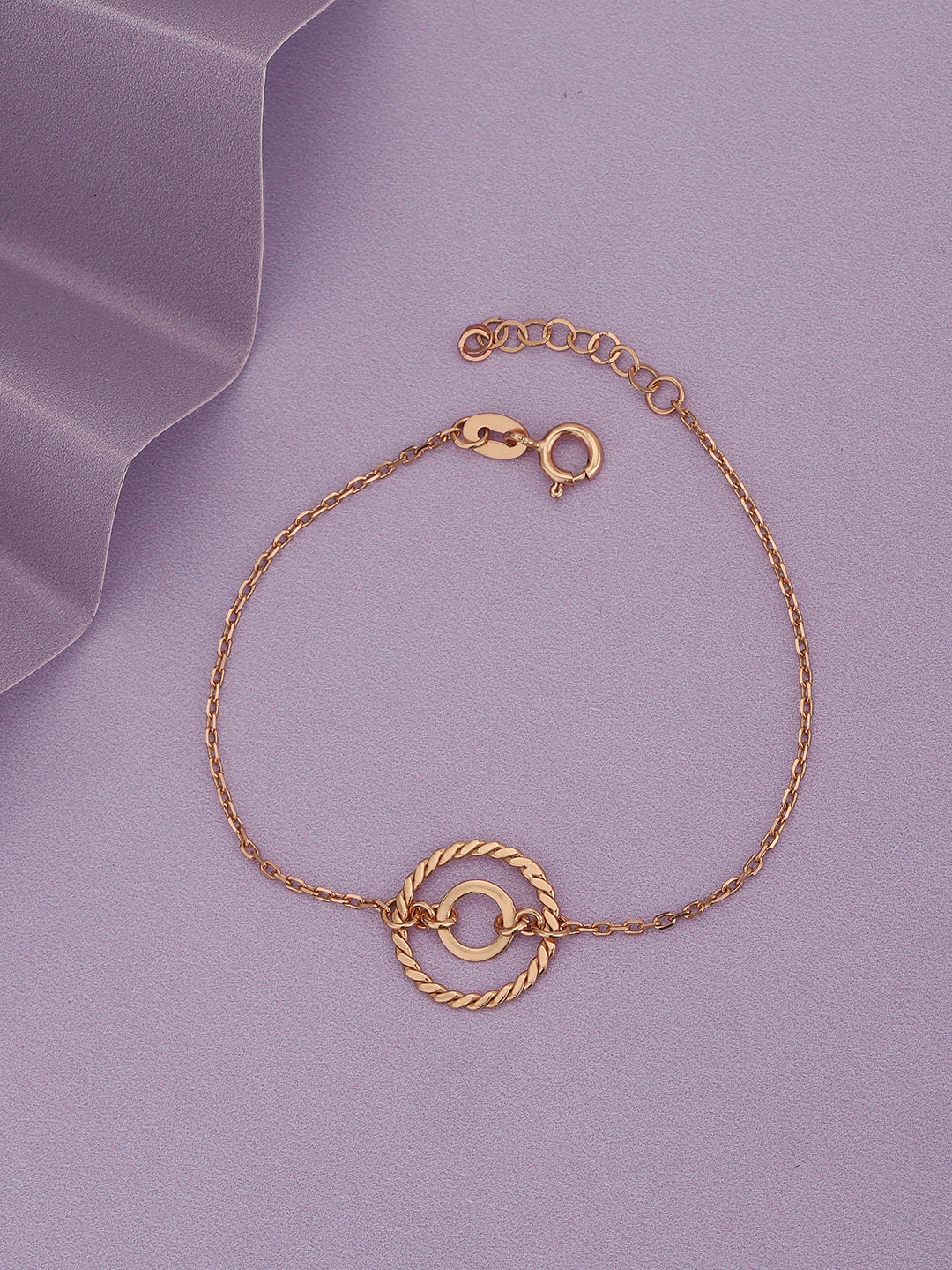 

Carlton London Rose Gold-Plated Charm Bracelet