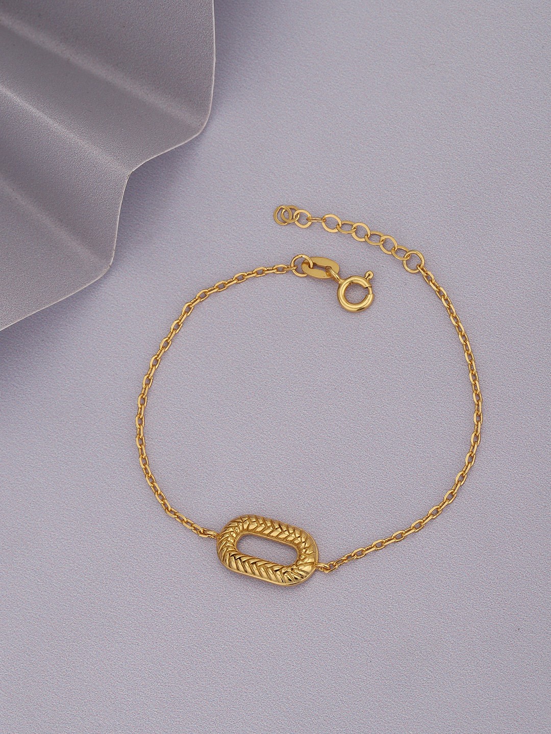 

Carlton London Women Gold-Plated Charm Bracelet