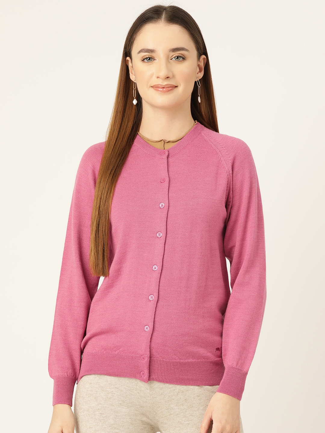 

Monte Carlo Women Woollen Cardigan, Pink
