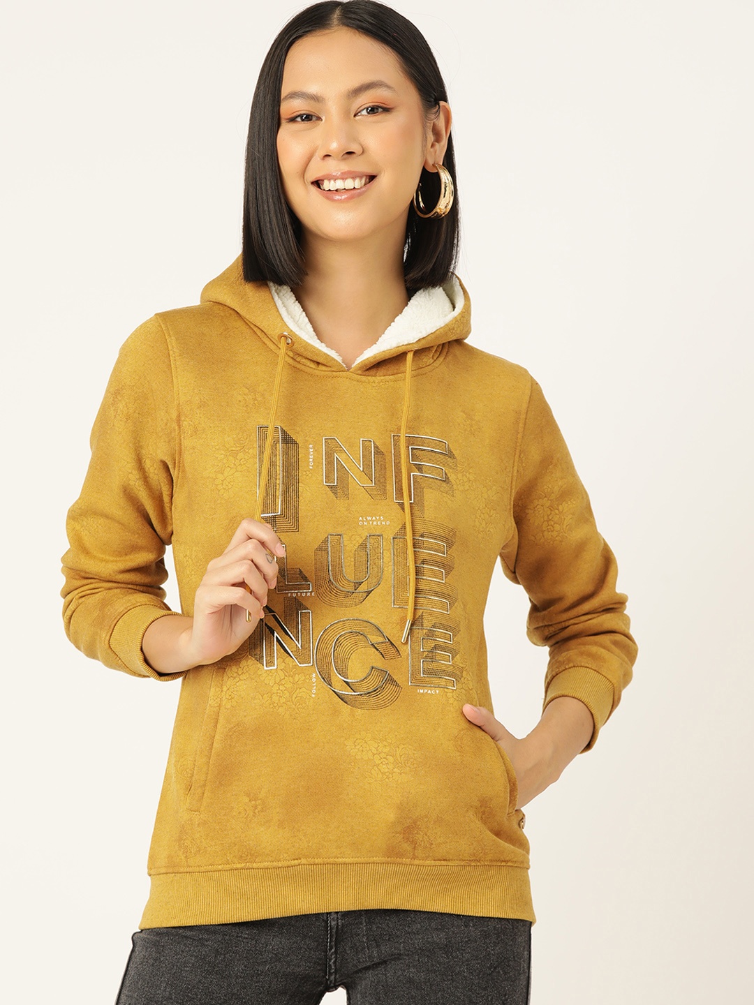 

Monte Carlo Printed Hooded Sweatshirt, Mustard