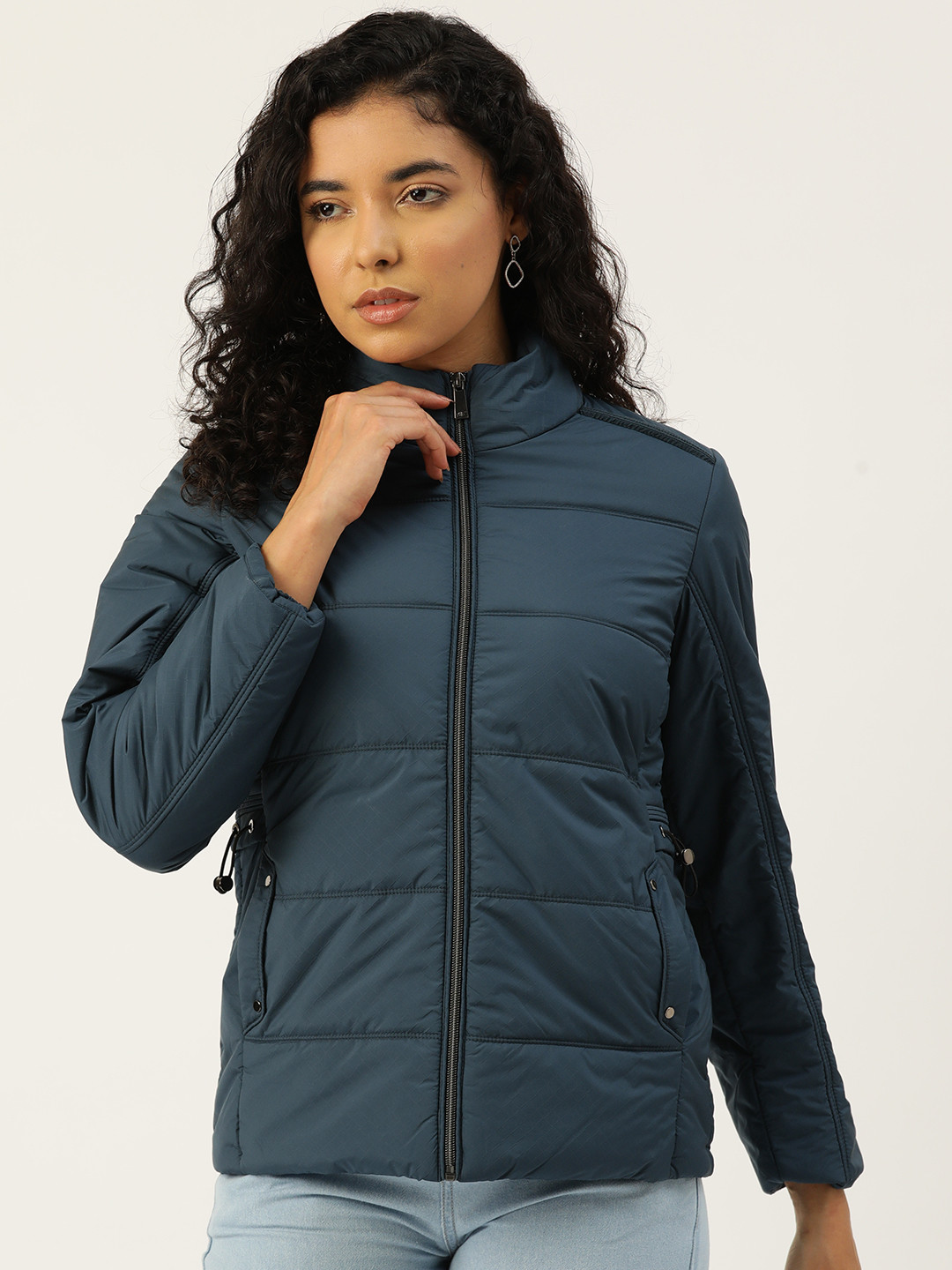 

Monte Carlo Mock Collar Padded Jacket, Blue