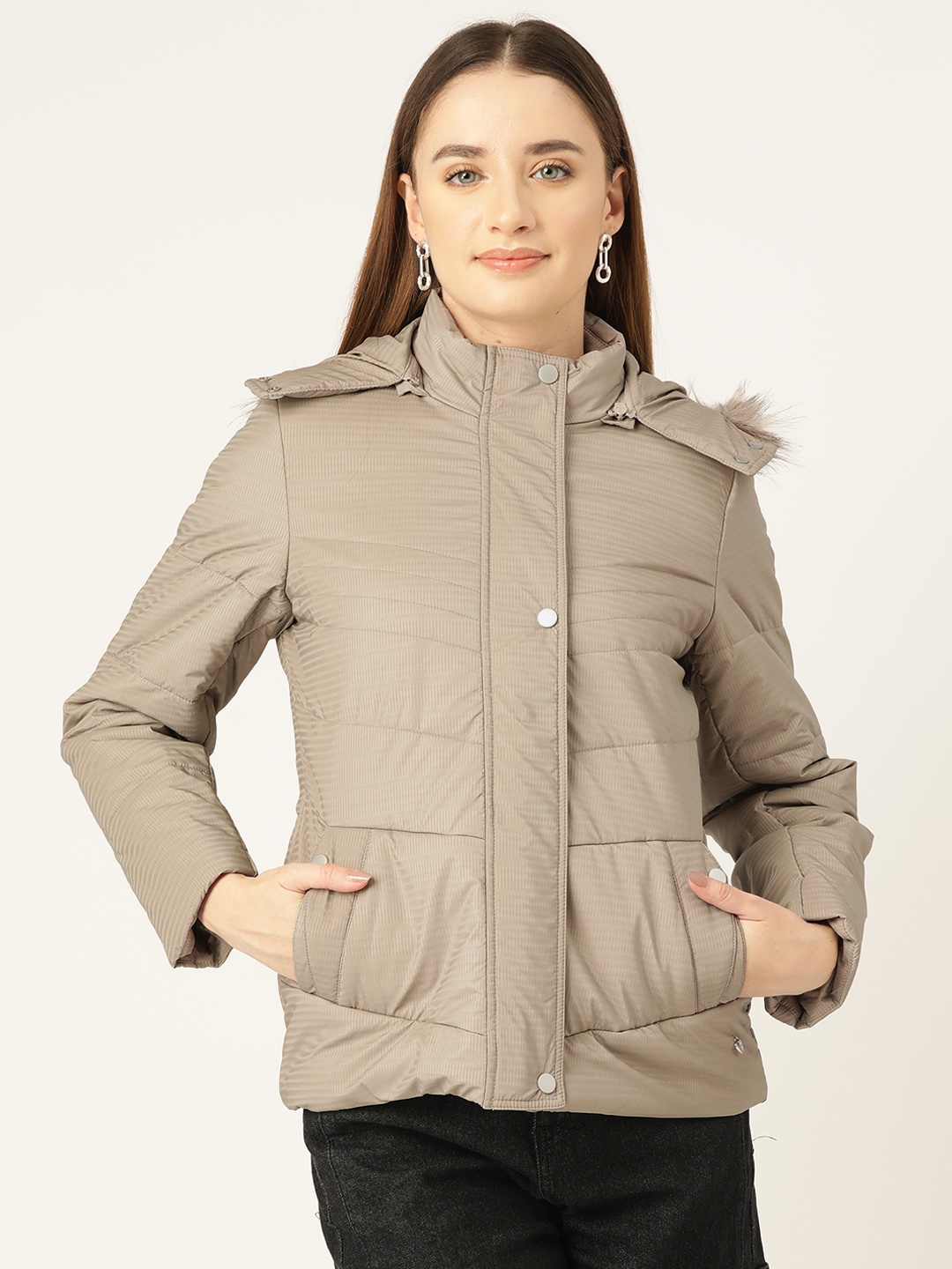 

Monte Carlo Women Taupe No Padded Jacket
