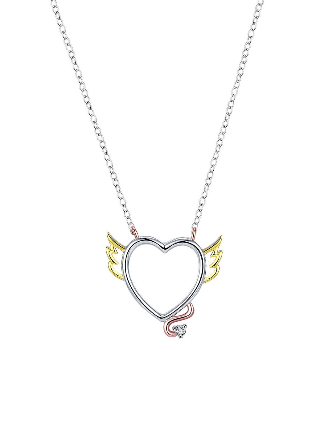 

Yellow Chimes Brass Necklace, Gold