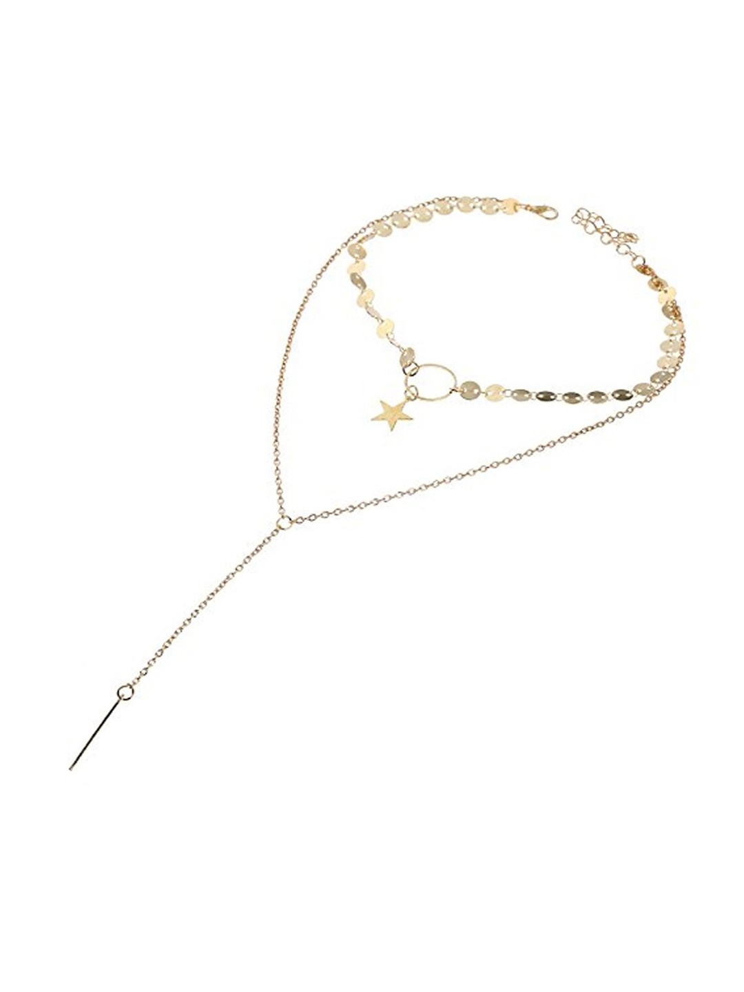 

Yellow Chimes Gold-Plated Layered Chain