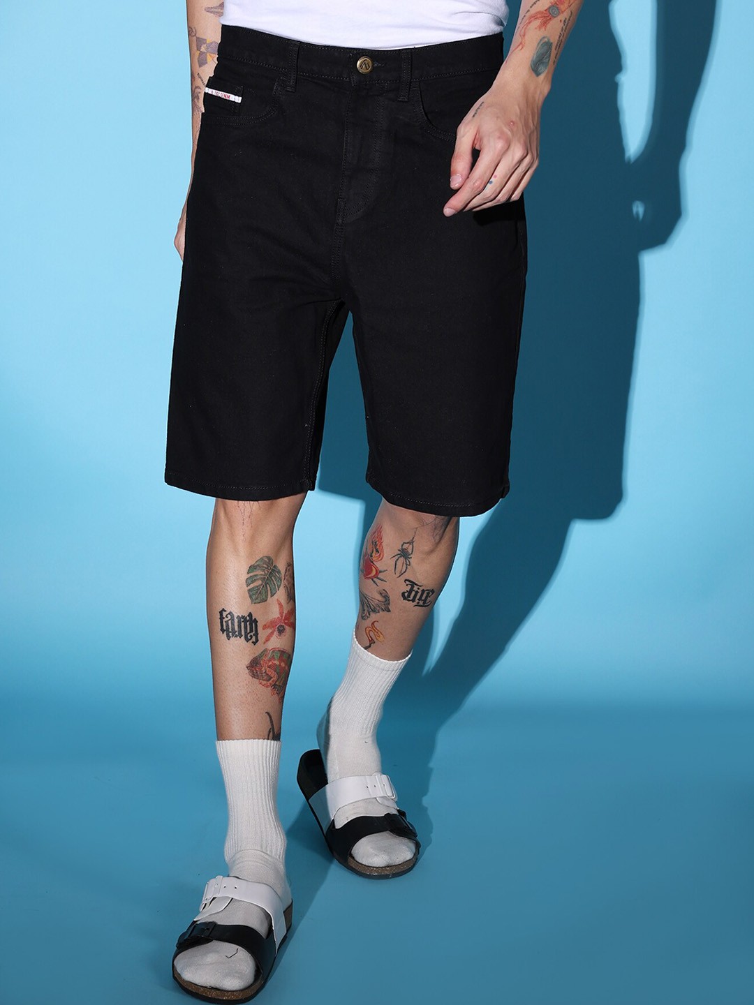 

The Indian Garage Co Men Black Outdoor Shorts