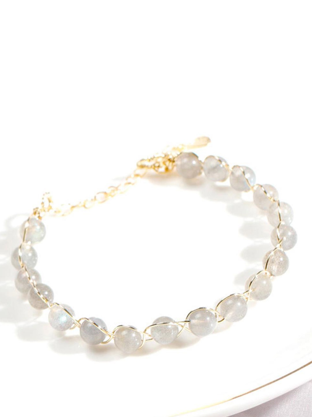 

Lyla Stone Studded Link Bracelet, Gold