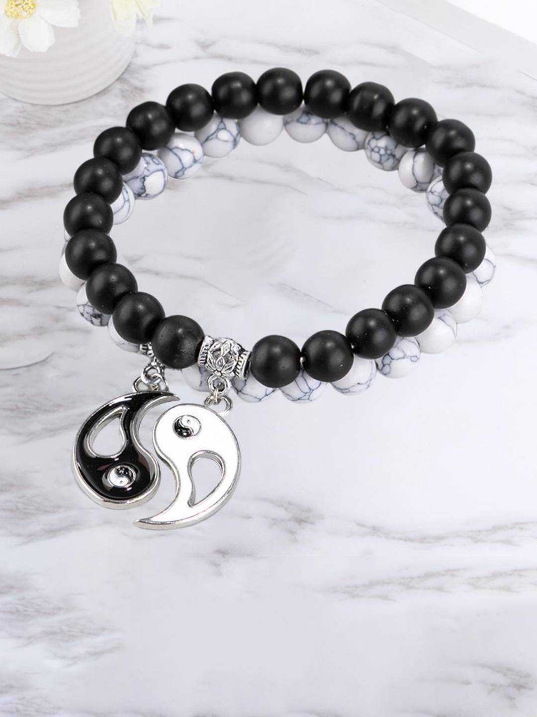

Lyla Women Beads Bracelet, Black