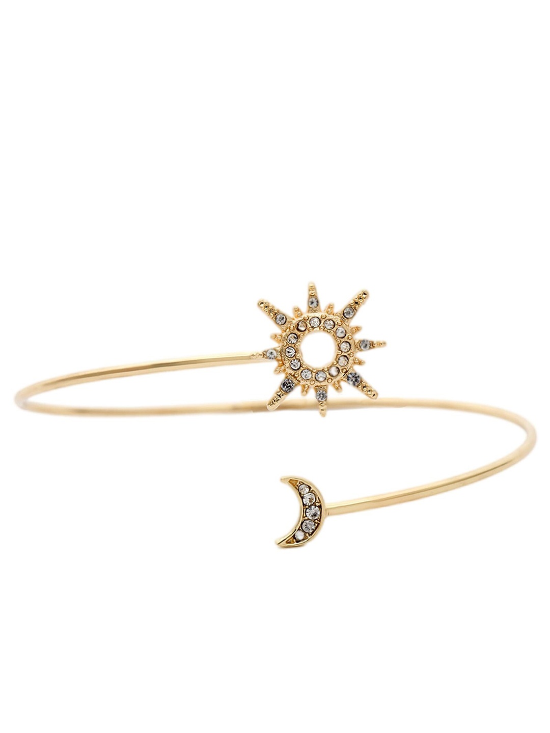 

Lyla Women Sun Moon Cuff Bracelet, Gold