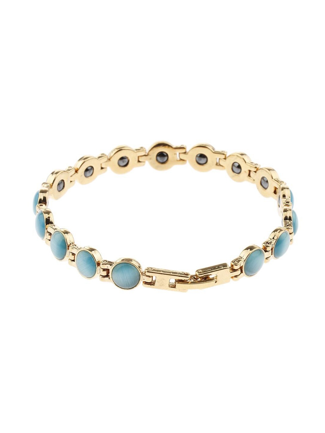 

Lyla Stone-Studded Link Bracelet, Gold