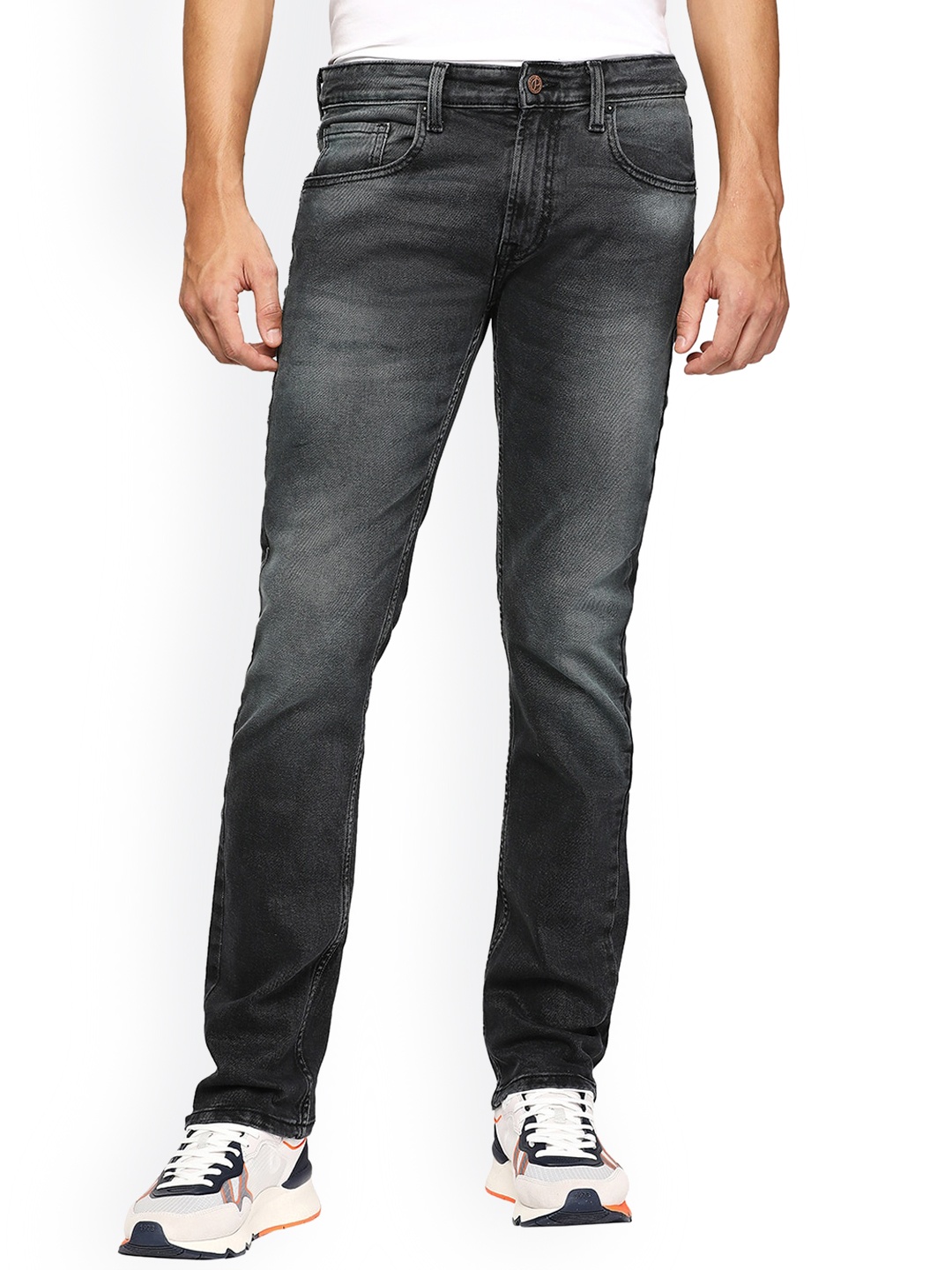 

Pepe Jeans Men Grey Slim Fit Mildly Distressed Light Fade Stretchable Jeans
