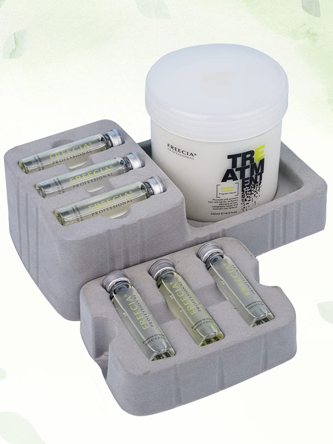 

FREECIA Herbal Hair Mask Kit For Bouncy Hair - 500ml, Green