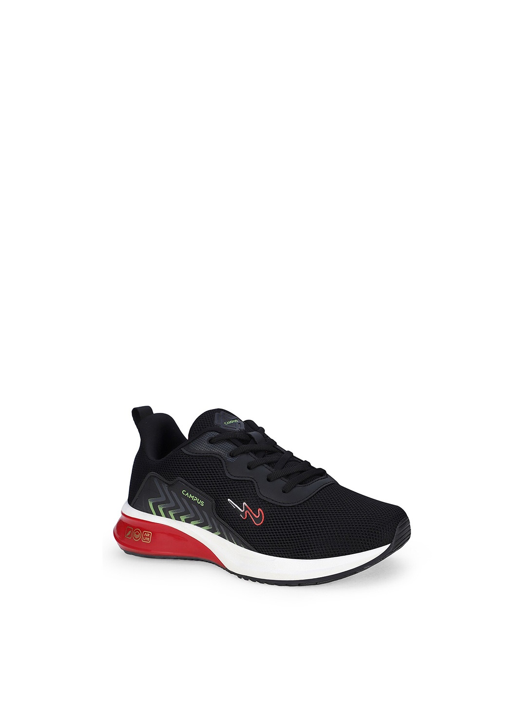 

Campus Kids Lace-Up Running Shoes, Black