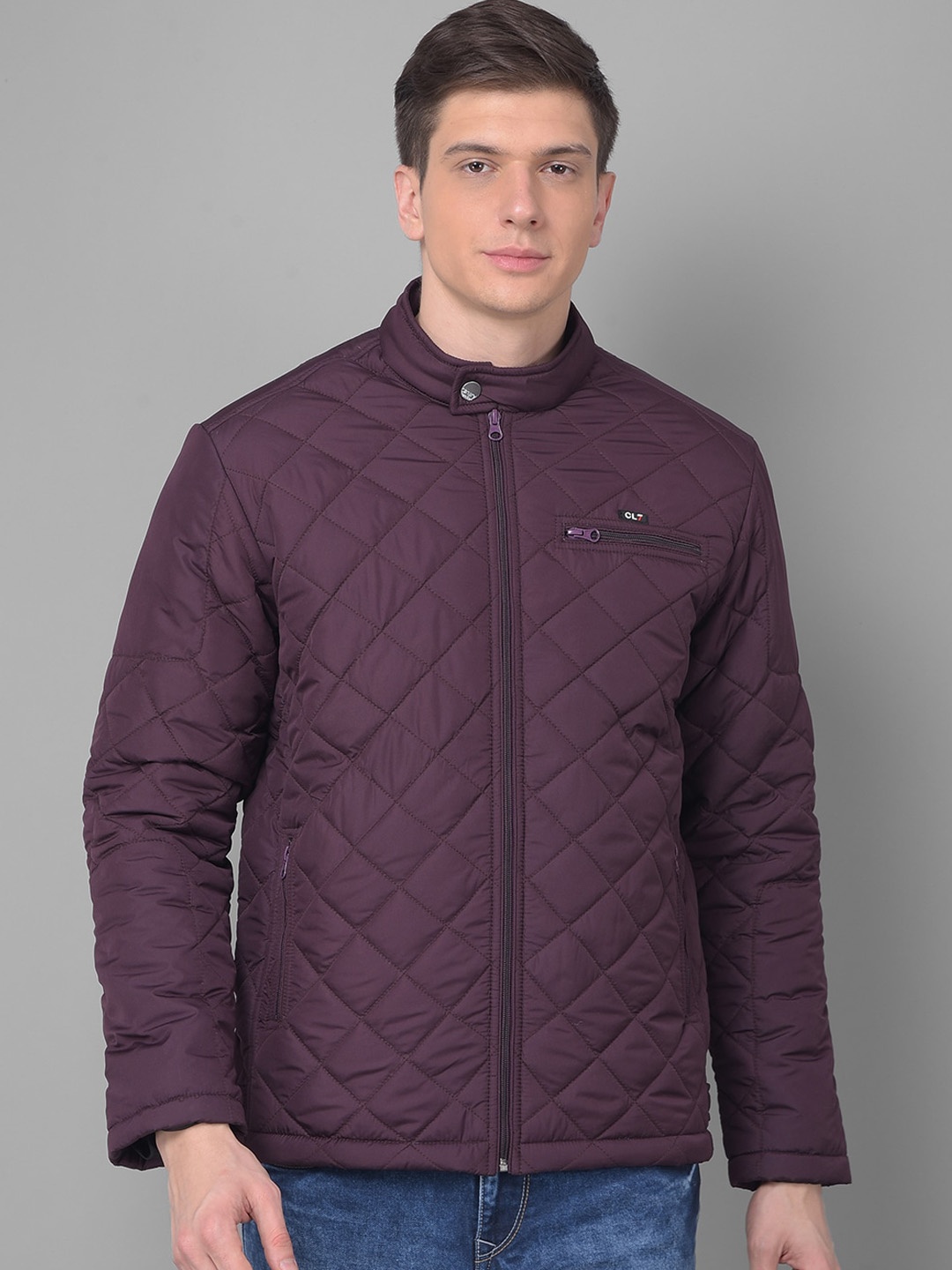 

Canary London Men Burgundy Quilted Jacket