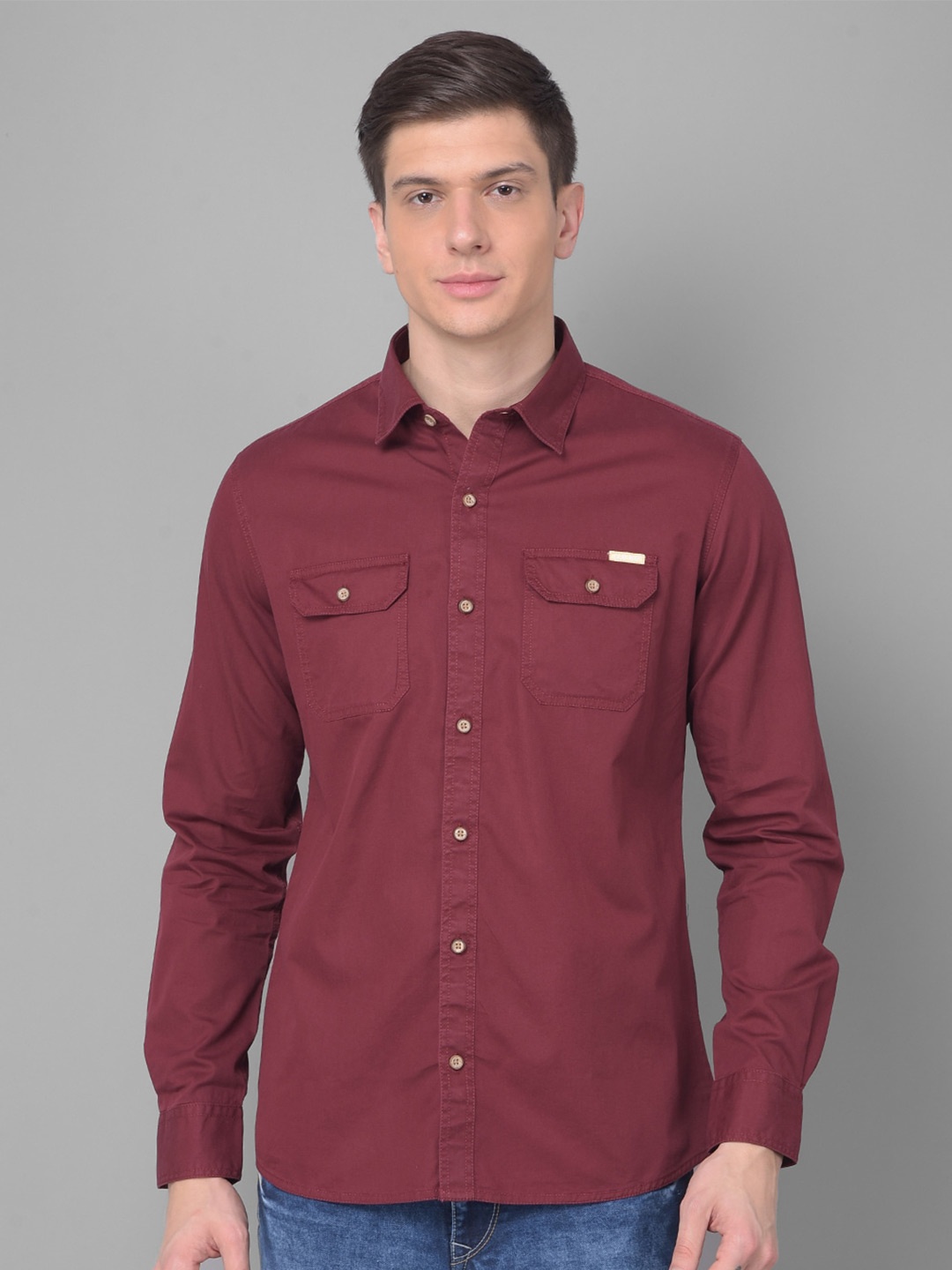 

Canary London Men Maroon Smart Slim Fit Opaque Casual Shirt