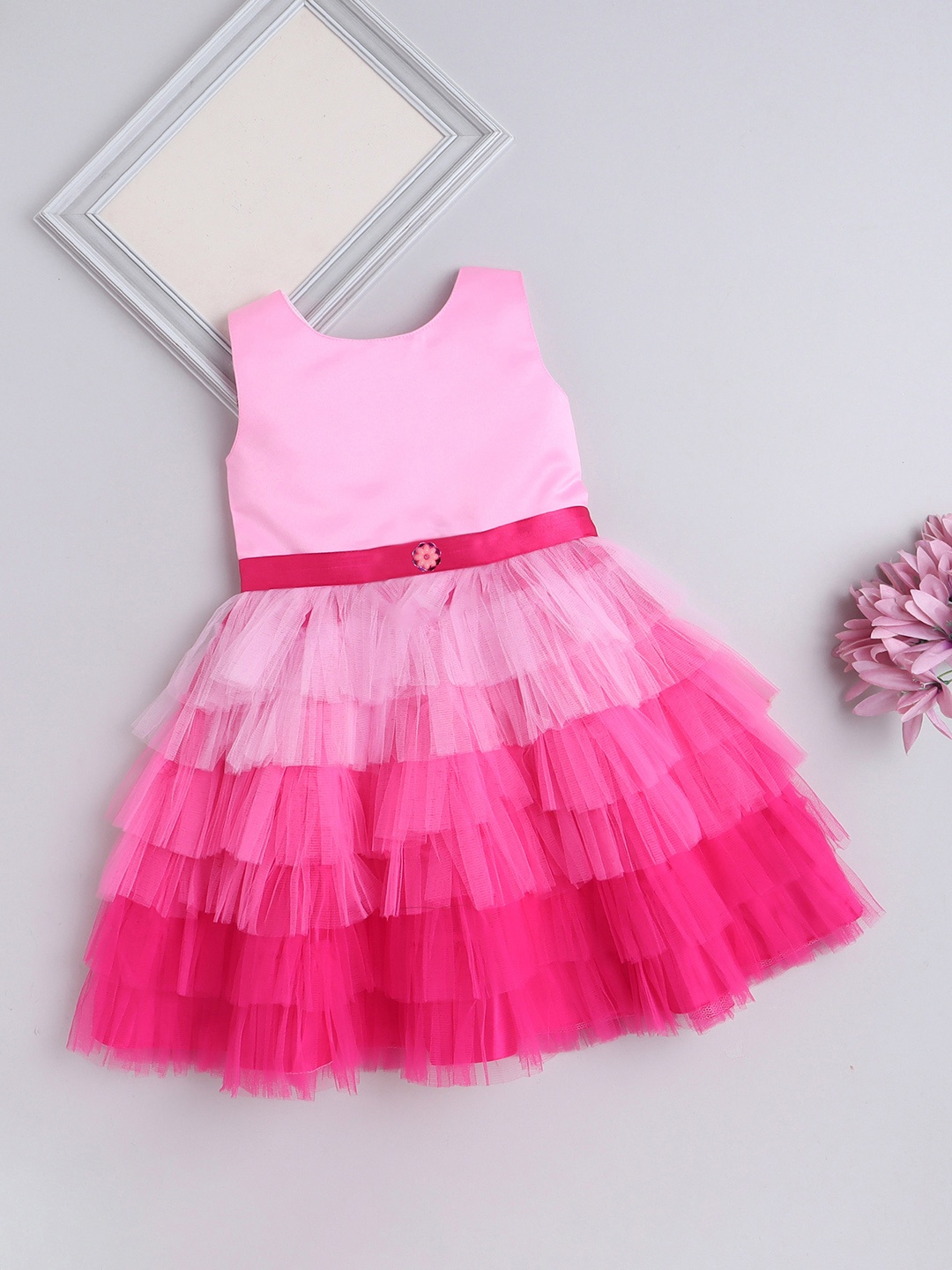 

The Magic Wand Pink Fit & Flare Dress