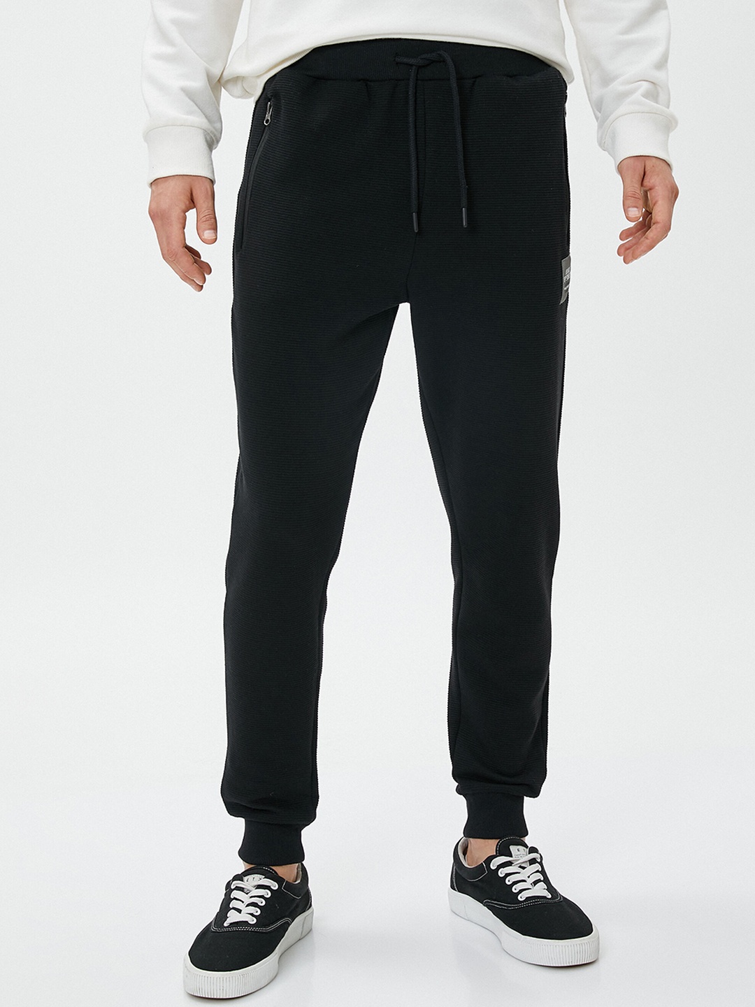 

Koton Cotton Regular Fit Joggers, Black