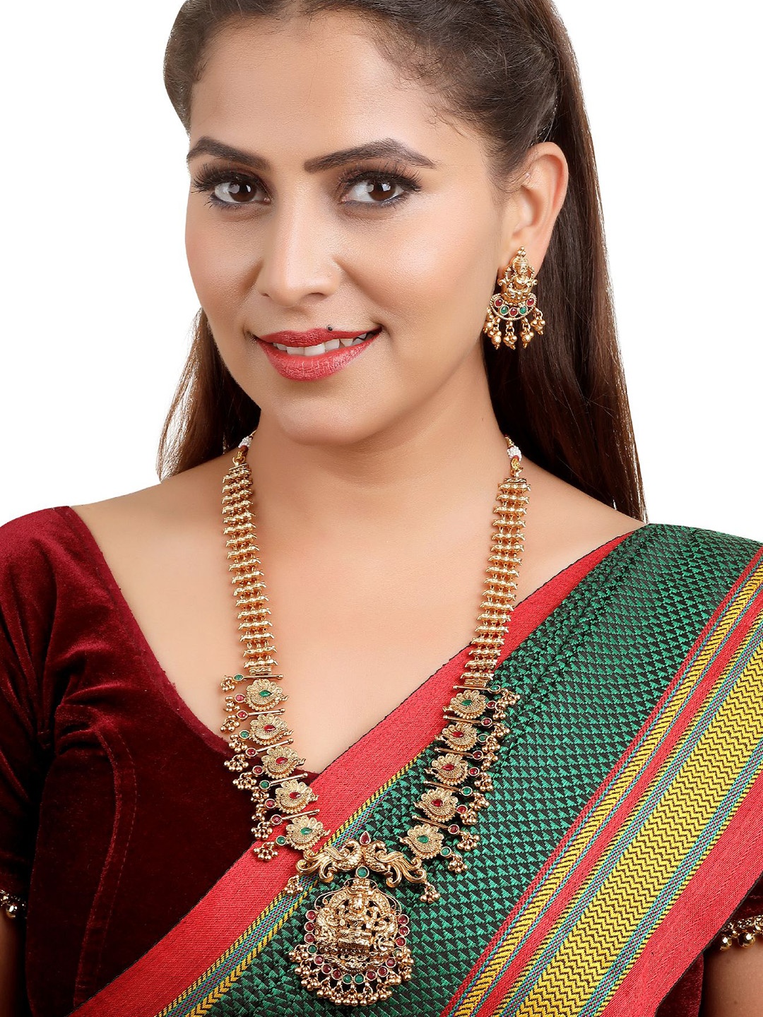 

GRIIHAM Gold-Plated Cubic Zirconia Studded Jewellery Set