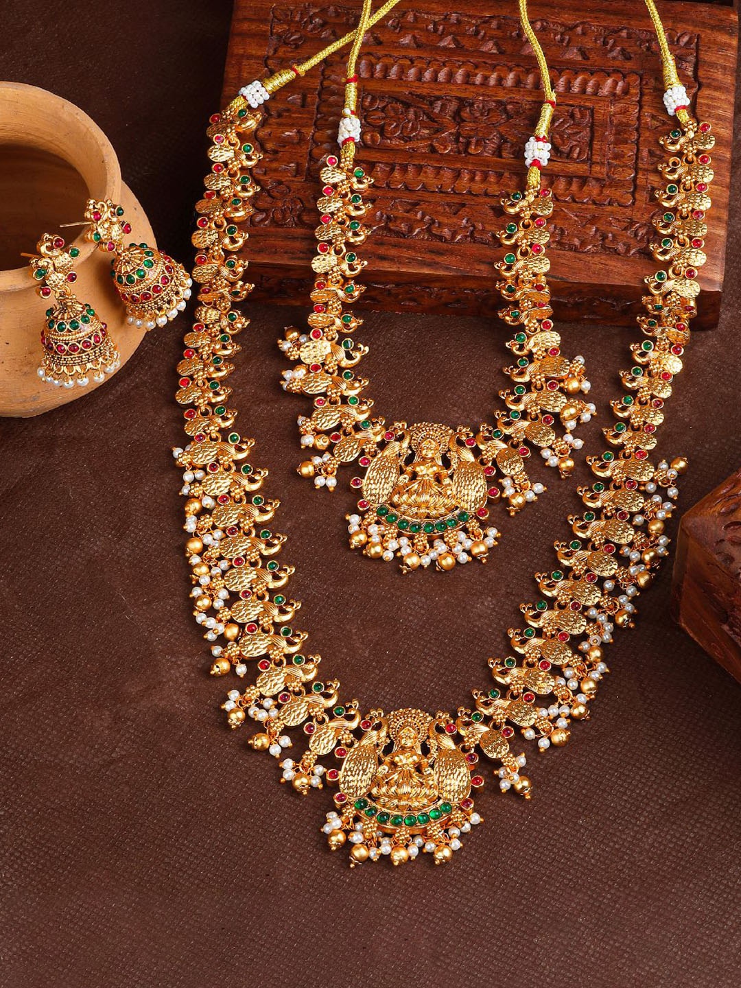 

GRIIHAM Gold-Plated CZ Studded Jewellery Set