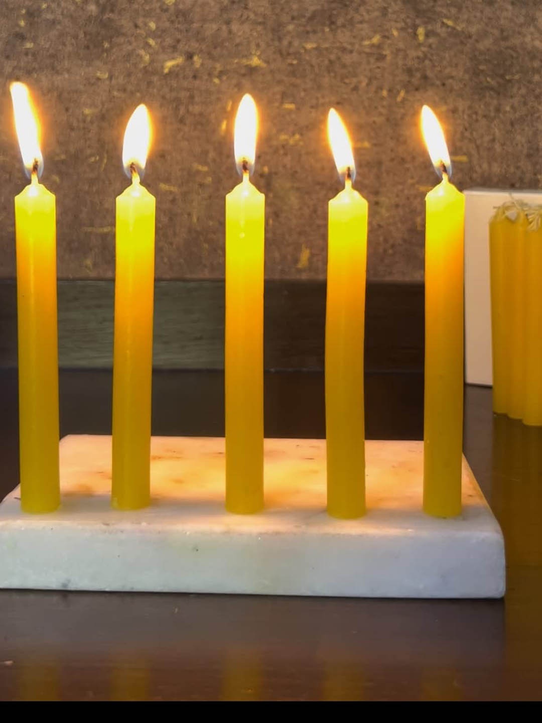 

Parkash Candles Yellow 20 Pieces Pillar Chime Paraffin Wax Candles