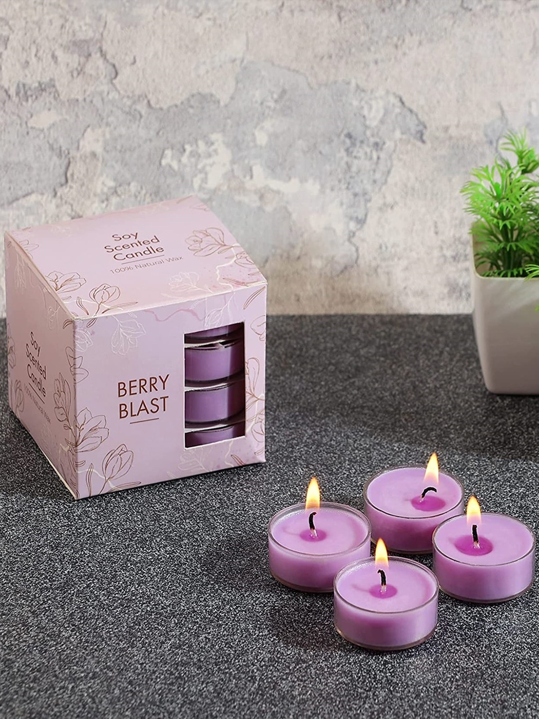 

Parkash Candles Purple 16-Pieces Scented Tealight Candles