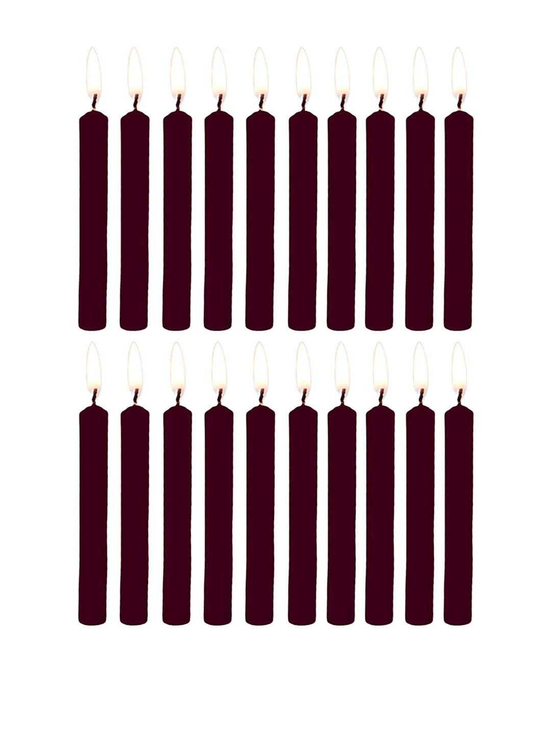 

Parkash Candles Brown 20 Pieces Pillar Candles