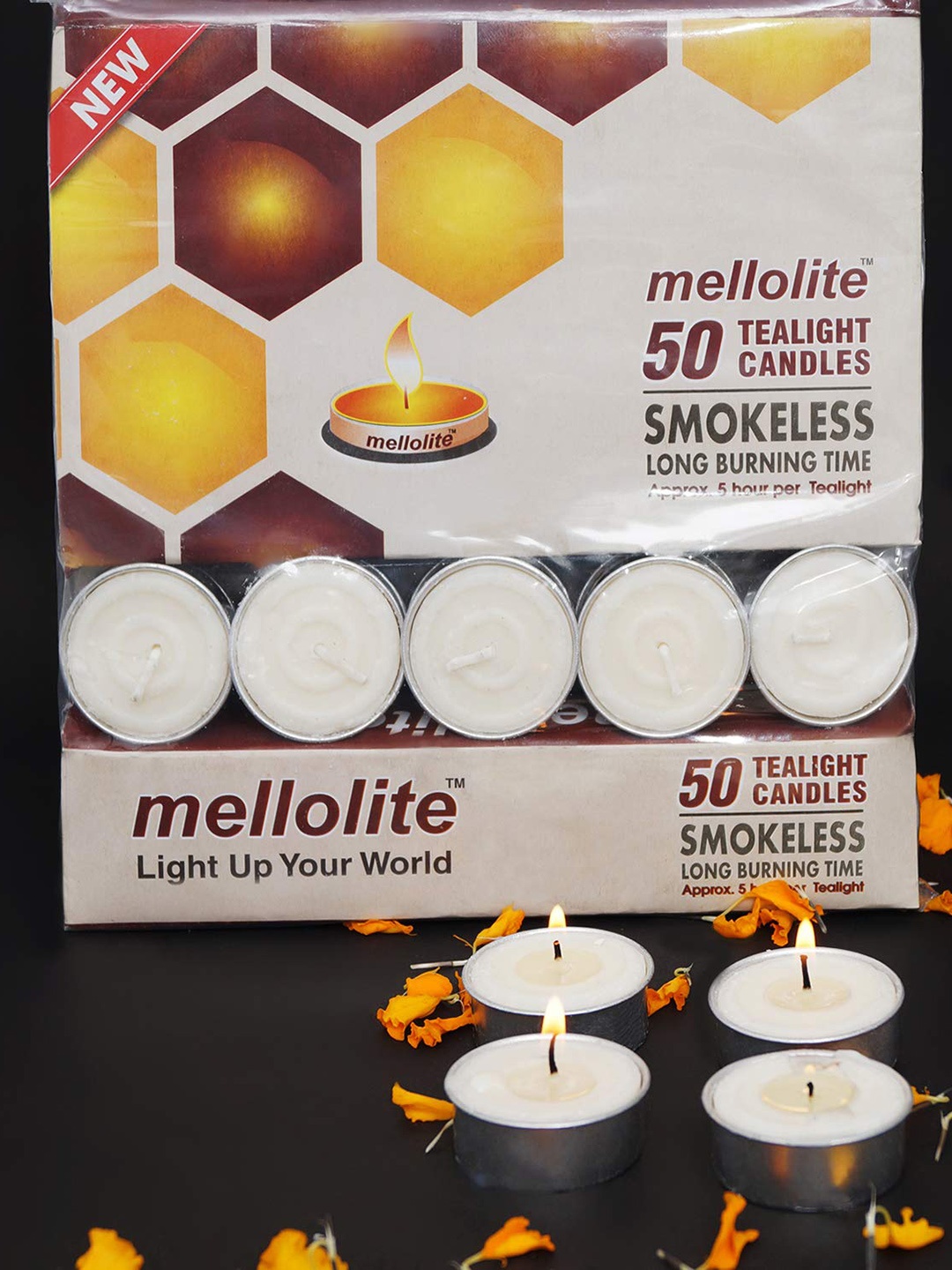 

Parkash Candles White 100 Pieces Tea Light Candles