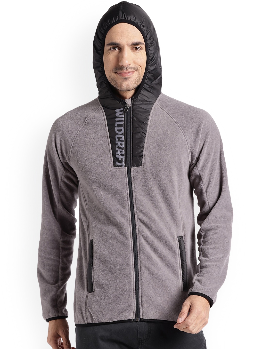 

Wildcraft Men Beige Fleece Insulator Crop Sporty Jacket